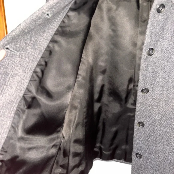 Land’s End Gray Wool Blend Lined Women's Blazer Jacket size 14 - Picture 5 of 6